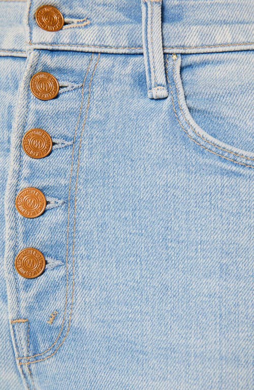 Mother The Pixie Dazzler Button Fly Ankle Straight Leg Jeans In Multi