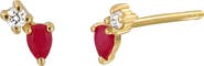 Bony Levy 18K Gold El Mar Diamond & Gemstone Stud Earrings