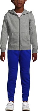 Lands' End School Uniform Kids Zip Front Sweatshirt