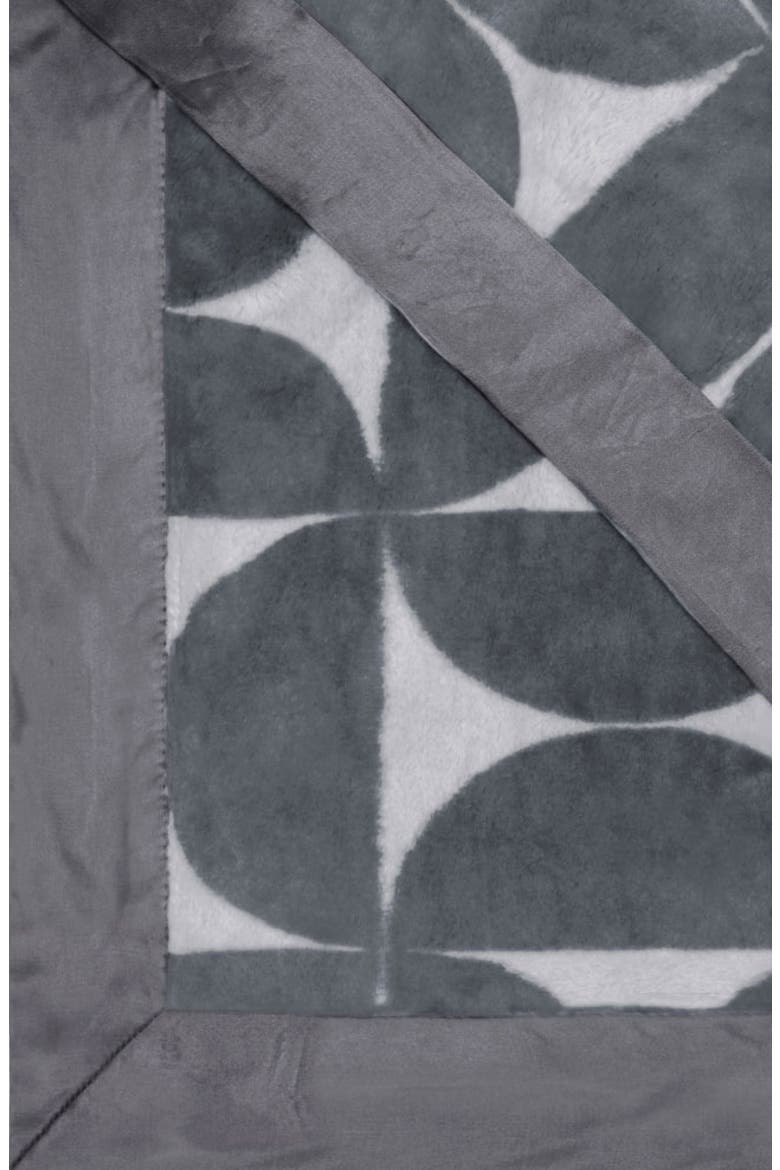 Half Moon Print Throw Blanket, Alternate, color, CHARCOAL
