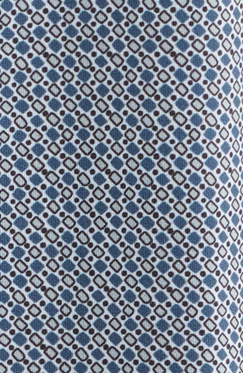 Emporio Armani Microprint Stretch Button-Up Shirt, Alternate, color, Teal