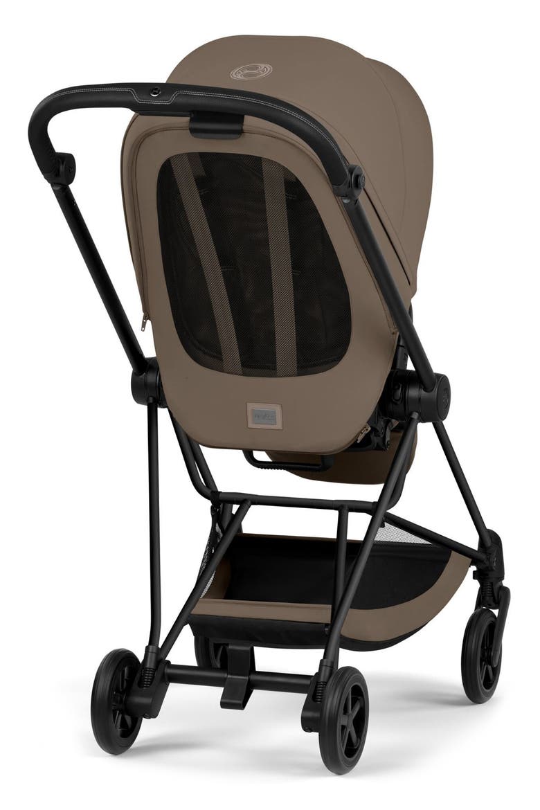 Mios Compact Stroller – Platinum Collection, Alternate, color, MATTE BLACK/ COCONUT BROWN