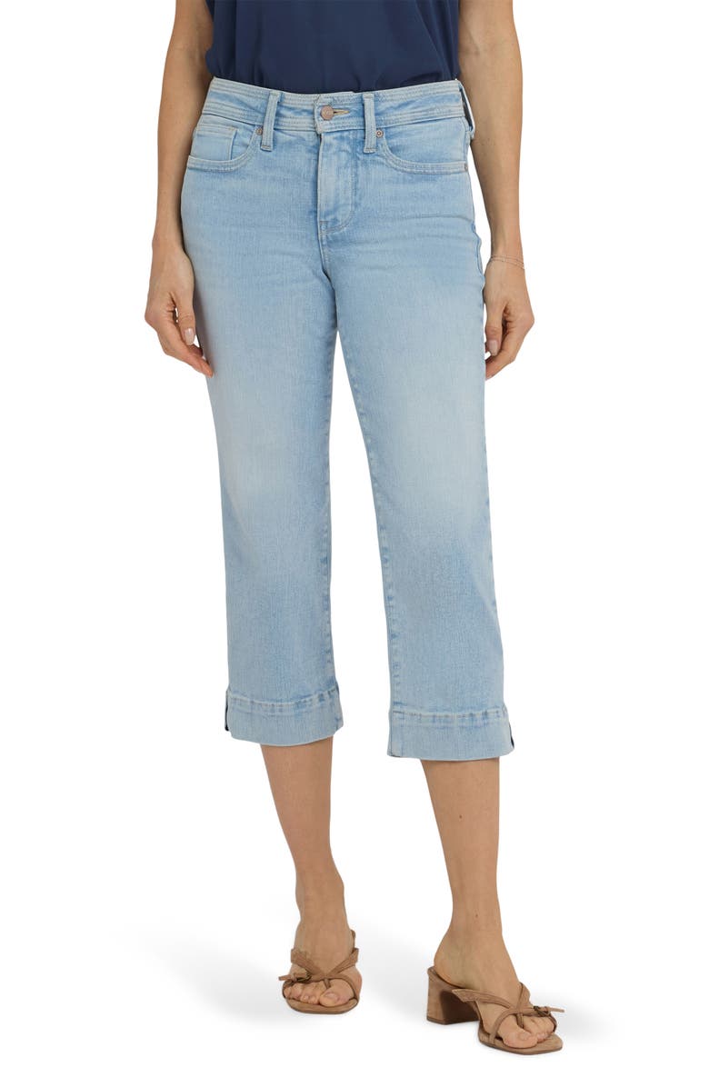 NYDJ Marilyn Triple Stitch Crop Straight Leg Jeans, Main, color, Keys View