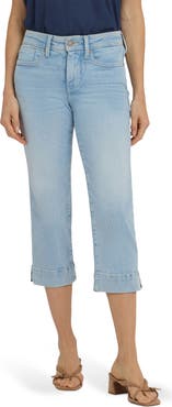 NYDJ Marilyn Triple Stitch Crop Straight Leg Jeans