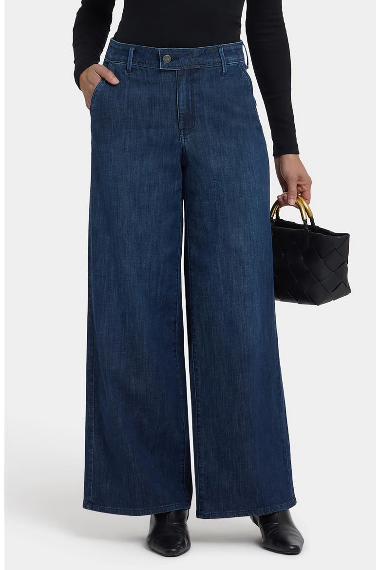 Mona High Waist Ankle Wide Leg Jeans, Main, color, LOUVRE SAPPHIRE