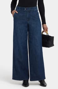 NYDJ Mona High Waist Ankle Wide Leg Jeans