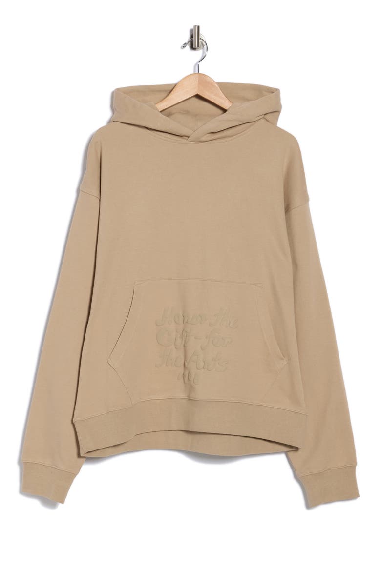 Reverse Hoodie, Alternate, color, PEBBLE