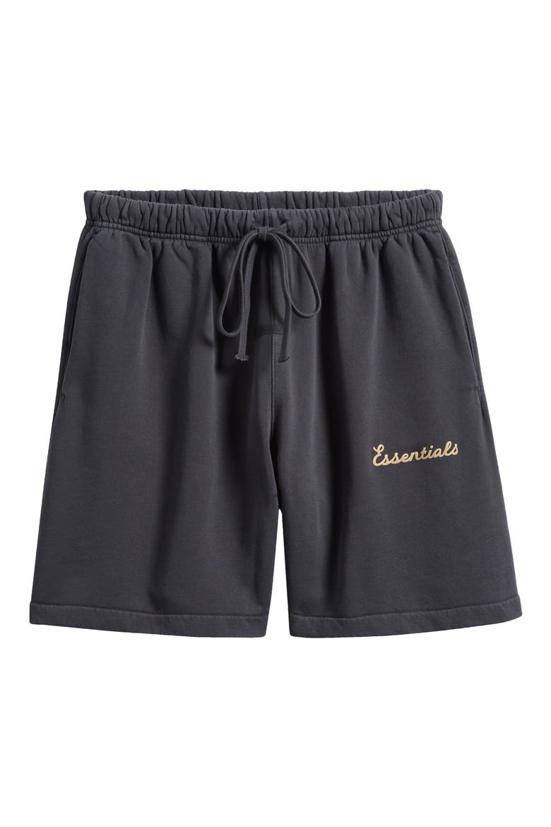 Classic Fit Training Logo Sweat Shorts, Alternate, color, CONCRETE/DARK CONCRETE HEATHER
