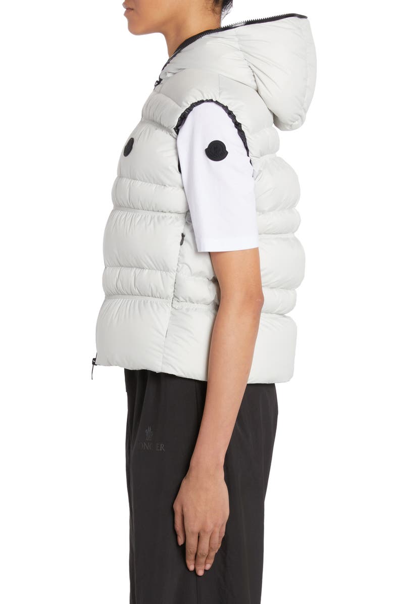 Moncler Weser Hooded Down Puffer Vest, Alternate, color, 