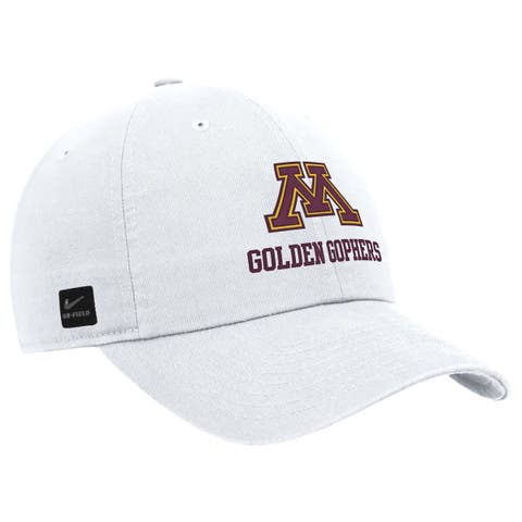 Men
s Nike White Minnesota Golden Gophers 2025 On-Field Club Adjustable Hat