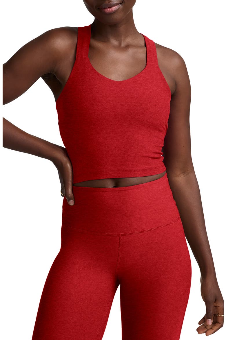 Twist Through Crop Tank, Main, color, HOLLY RED HEATHER