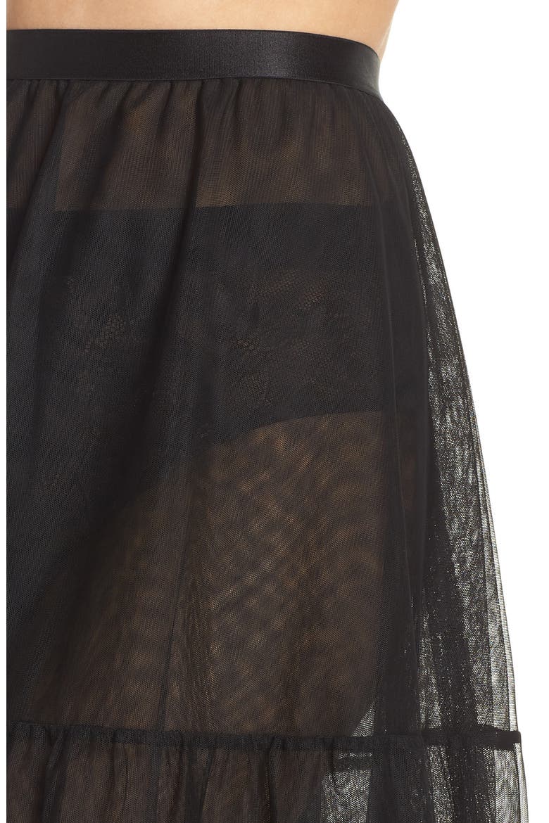 x Atlantic-Pacific Tulle Half Slip, Alternate, color, BLACK