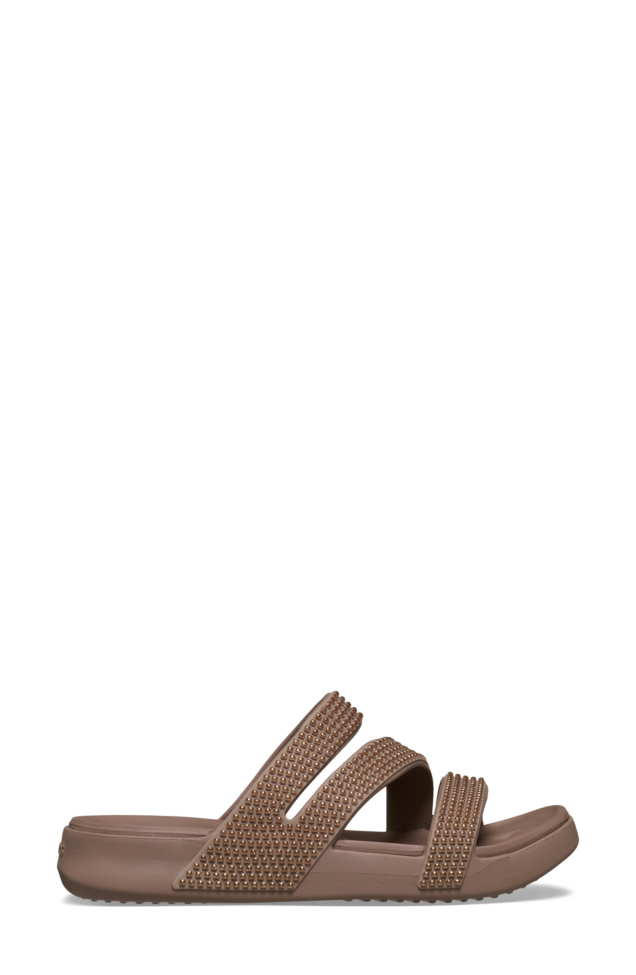 Getaway Gems Flip Flop, Alternate, color, LATTE