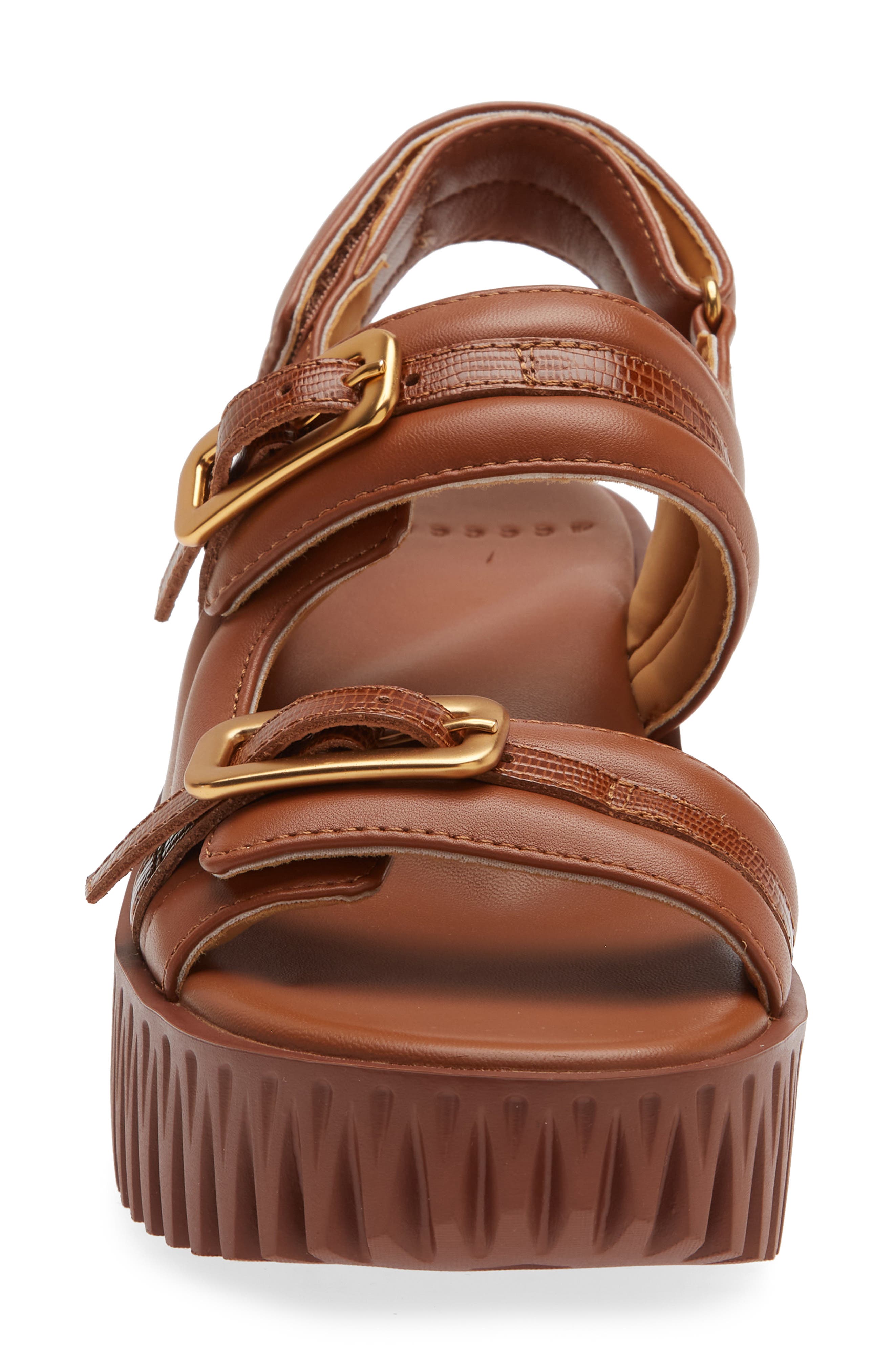 4CCCCEES Plia Kiko Platform Slingback Sandal, Alternate, color, Brown