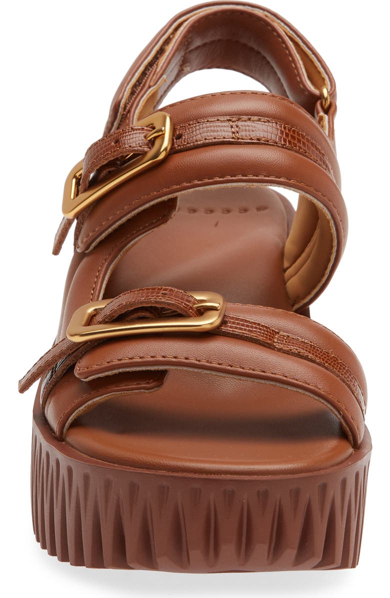 4CCCCEES Plia Kiko Platform Slingback Sandal, Alternate, color, Brown