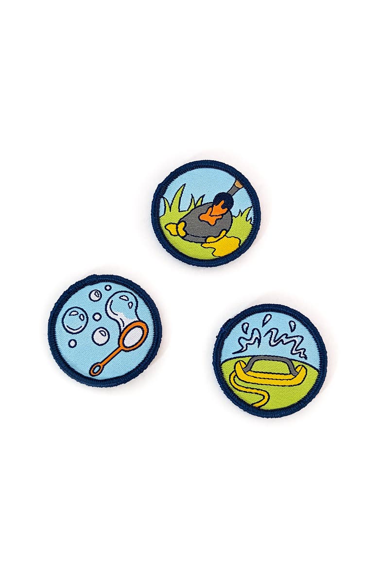 carter joey Backyard Fun Patches 3 Colorful Embroidered Hook And Loop Patches, Alternate, color, Multicolored