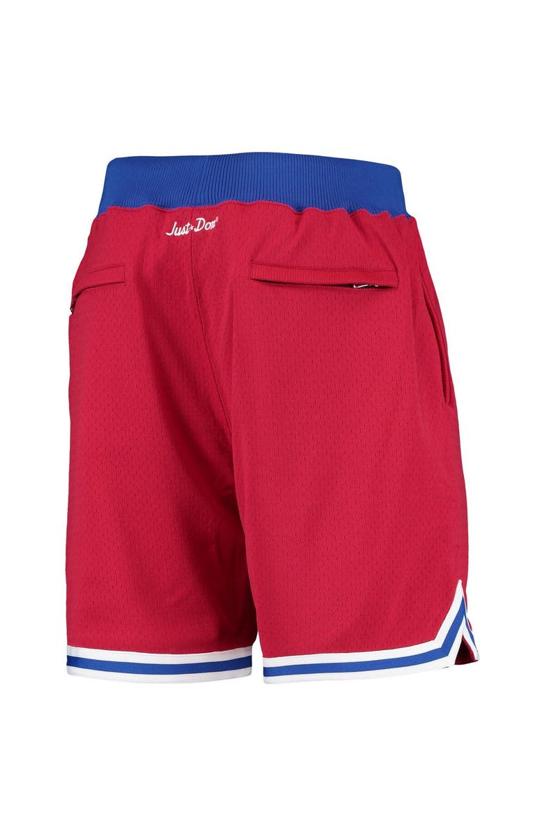 Mitchell & Ness Men's Mitchell & Ness Red New England Patriots Just Don Gold Rush Shorts, Alternate, color, Red