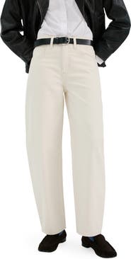 MANGO High Waist Barrel Jeans
