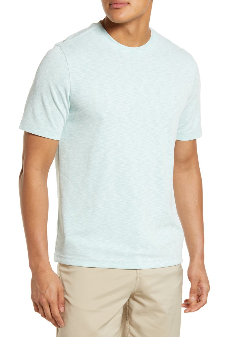 Slub Crewneck T-Shirt, Main, color, MINT