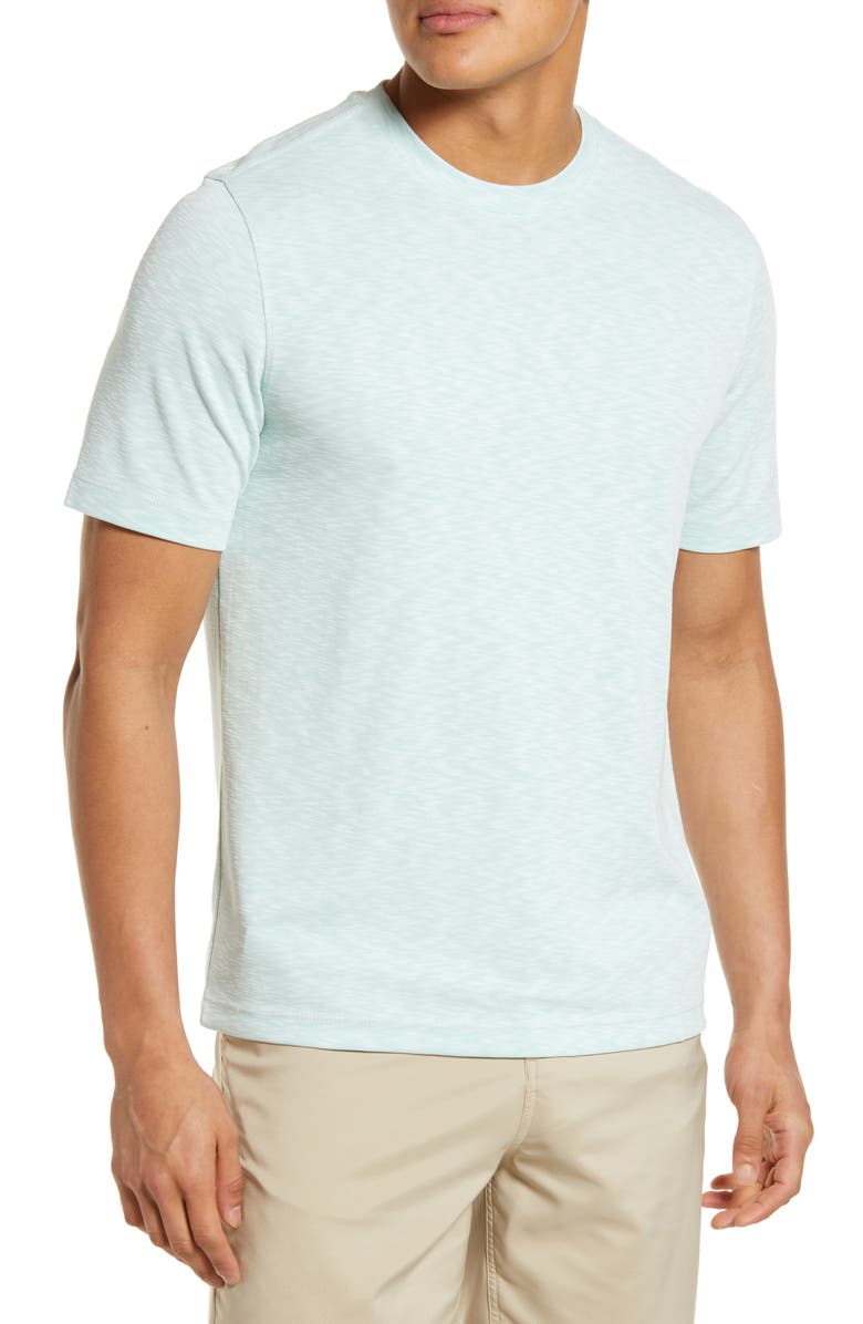 Johnston & Murphy Slub Crewneck T-Shirt, Main, color, 