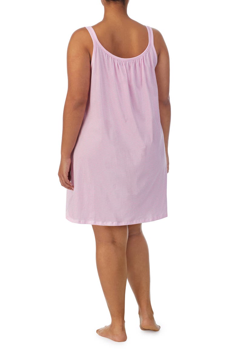 Double Strap Nightgown, Alternate, color, PINK STRIPE