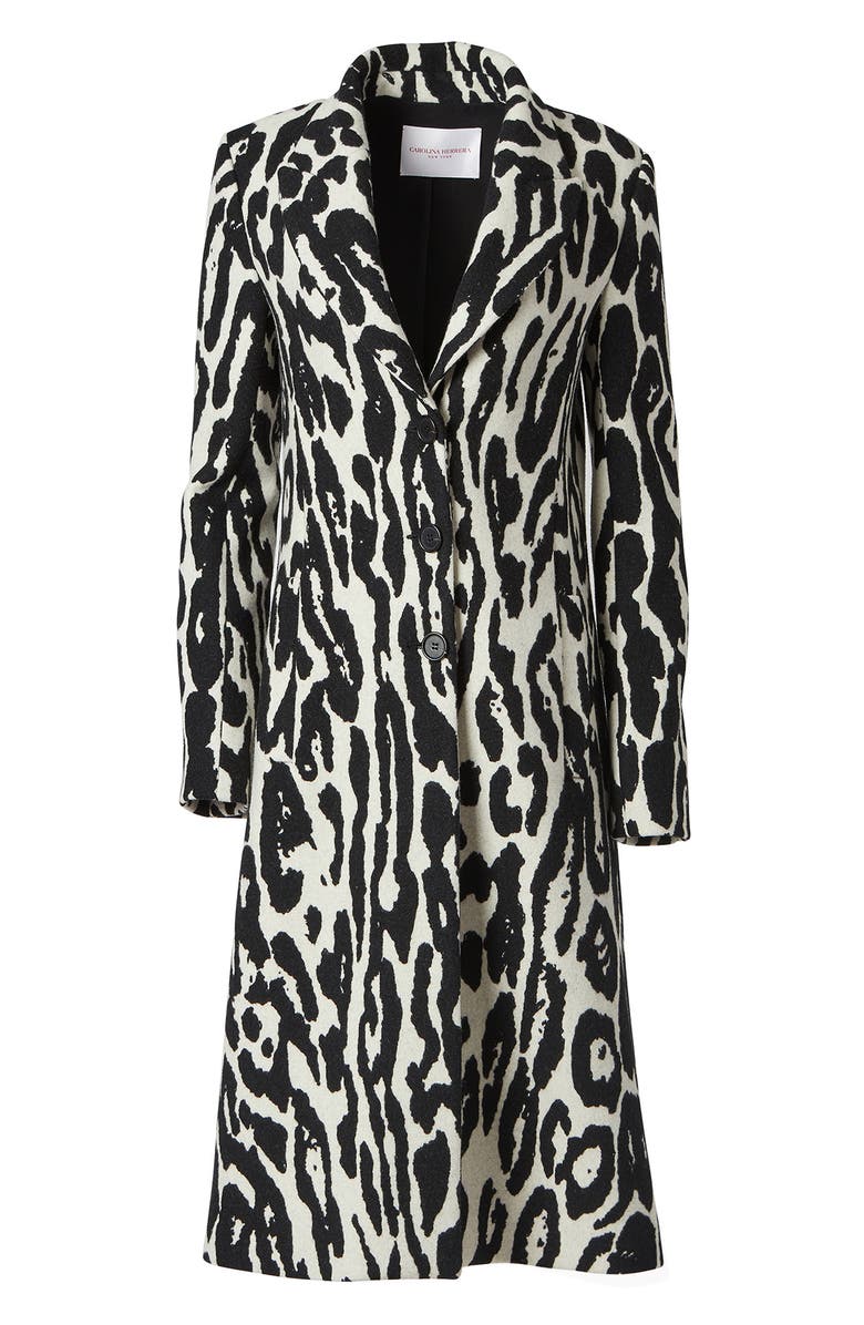 Carolina Herrera Wool Trench Coat, Alternate, color,