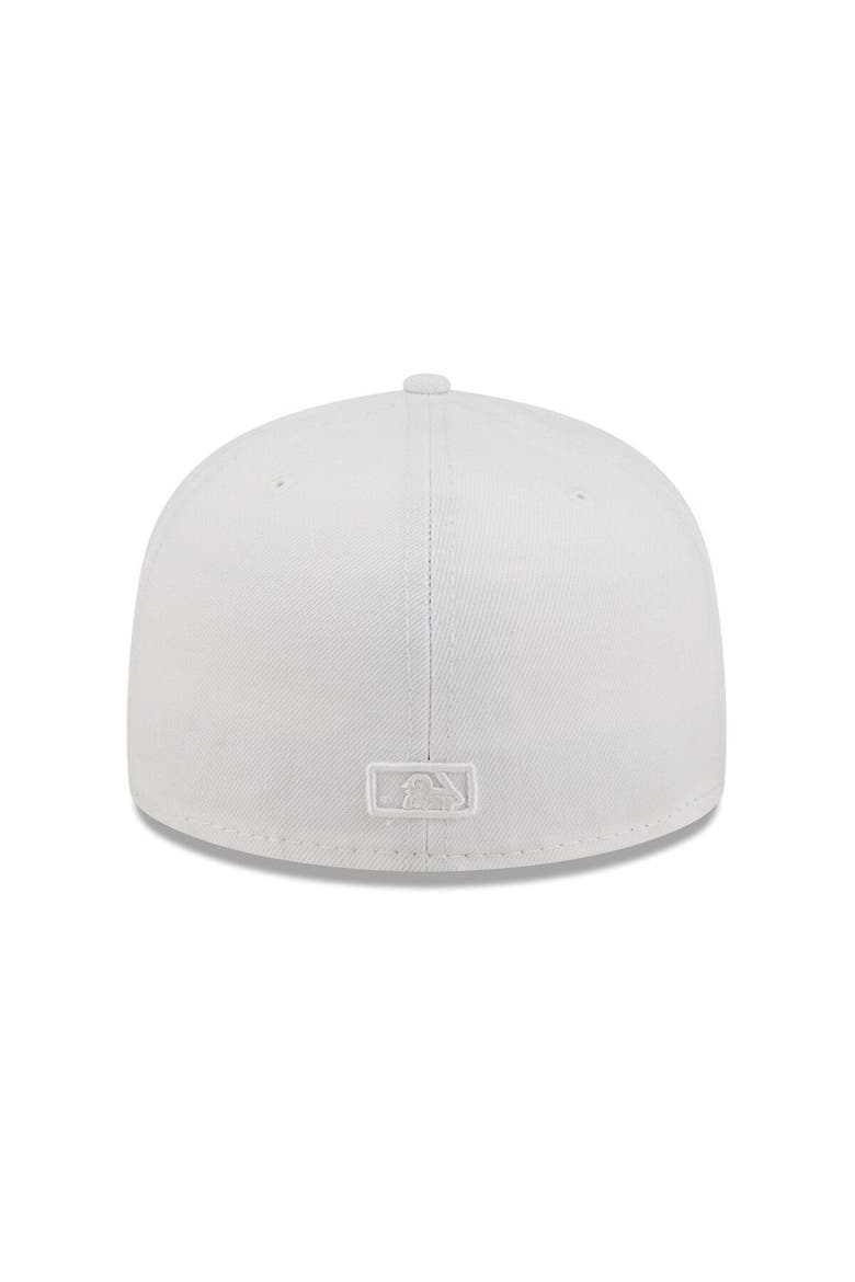 Men's New Era San Francisco Giants White on White 59FIFTY Fitted Hat, Alternate, color, White
