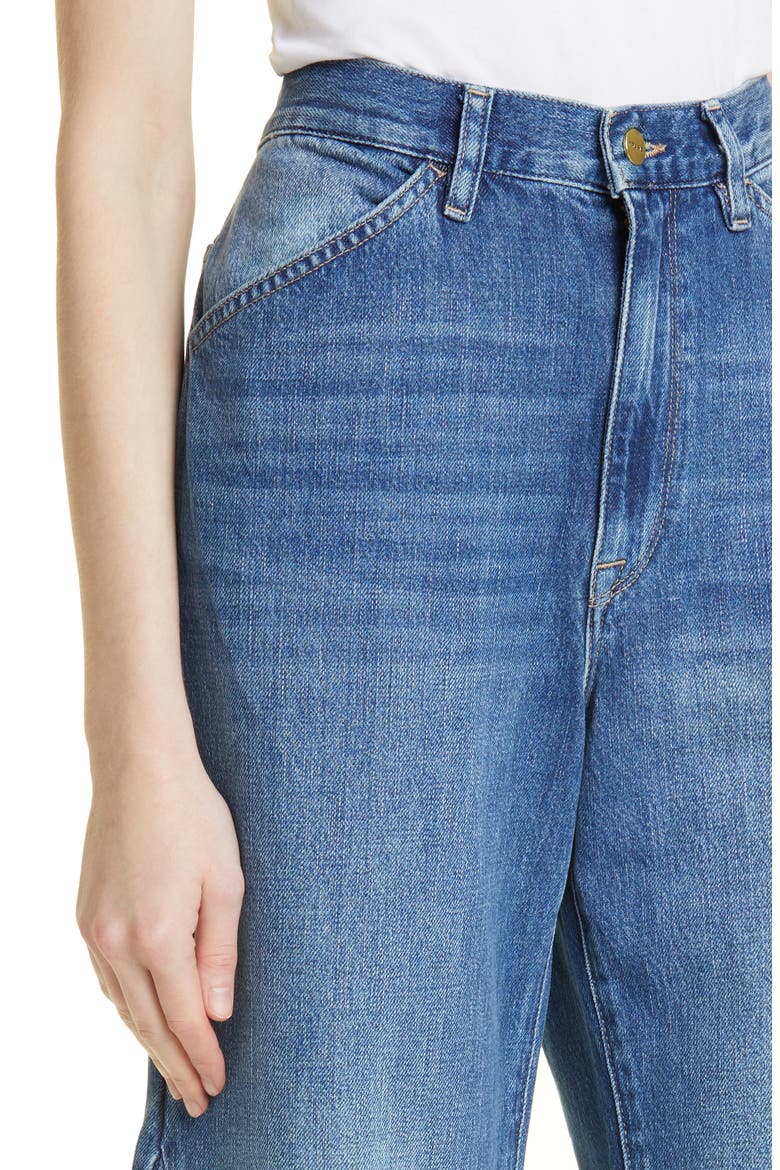 Le Baggy High Waist Wide Leg Jeans, Alternate, color, SEAFARER
