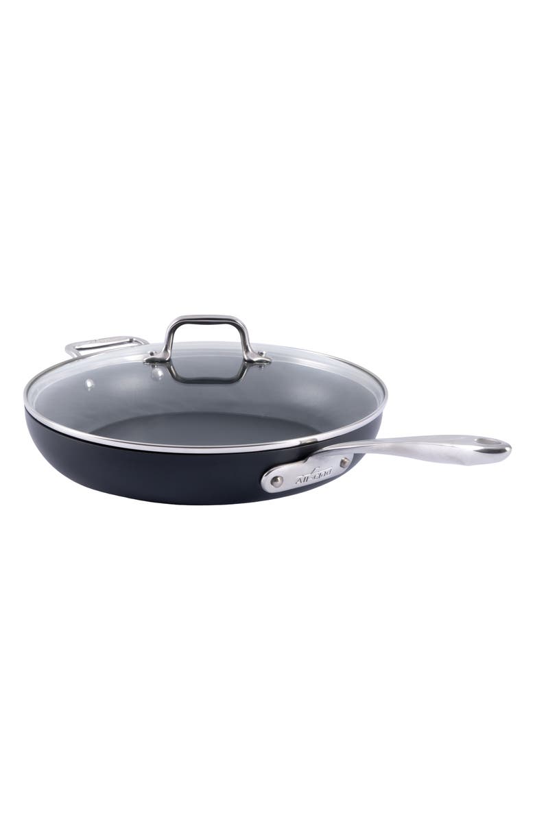 All-Clad HA-1 Expert Hard Anodized Nonstick 12-Inch Fry Pan with Lid, Main, color,