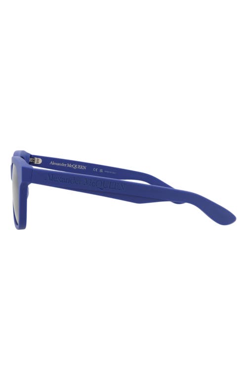 Alexander Mcqueen Mcqueen 52mm Square Sunglasses In Blue