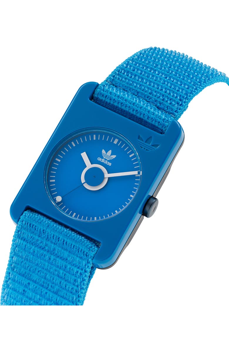 adidas Retro Pop Two Nylon Strap Watch, 31mm, Alternate, color, 