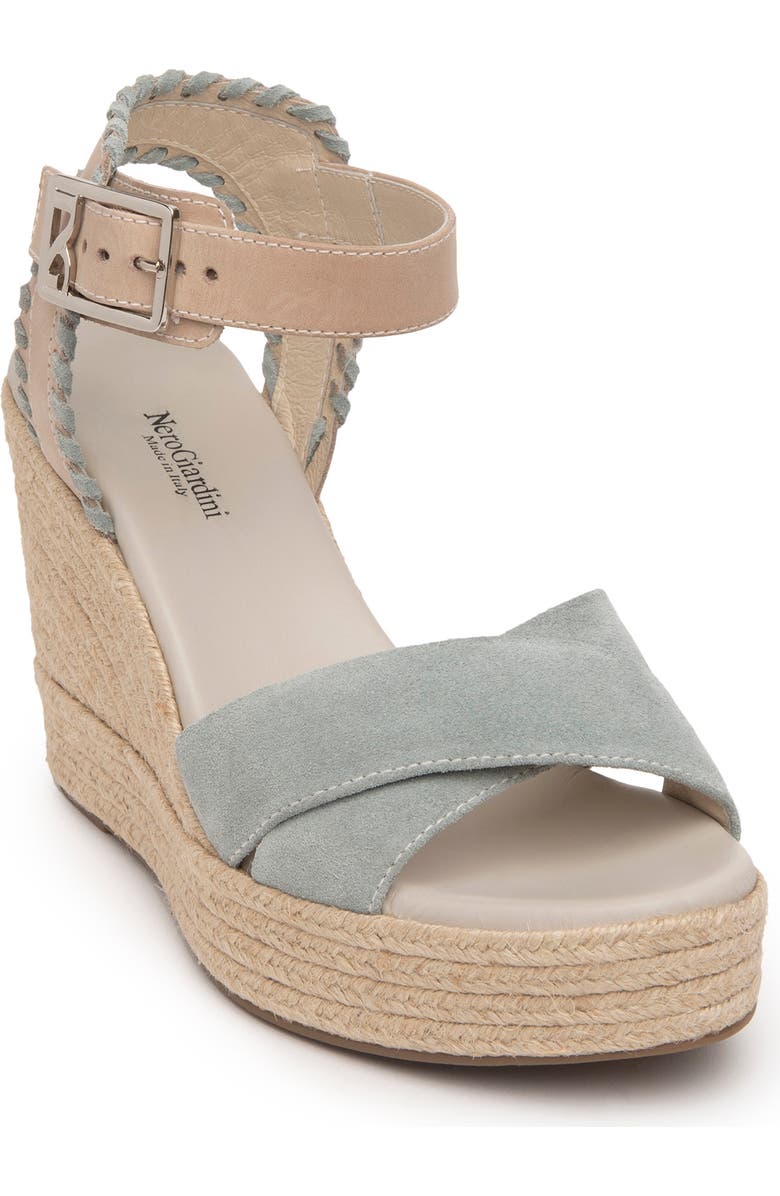 NeroGiardini Espadrille Wedge Sandal, Main, color,