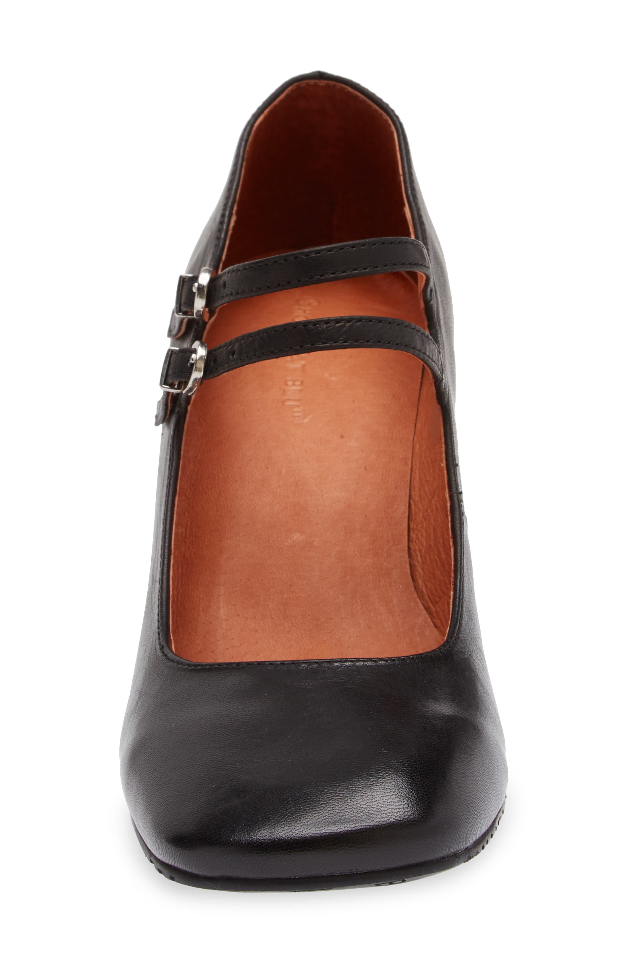 Chocolat Blu Halo Mary Jane Pump, Alternate, color, Black Leather