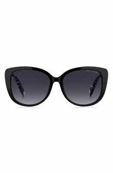 57mm Gradient Cat Eye Sunglasses