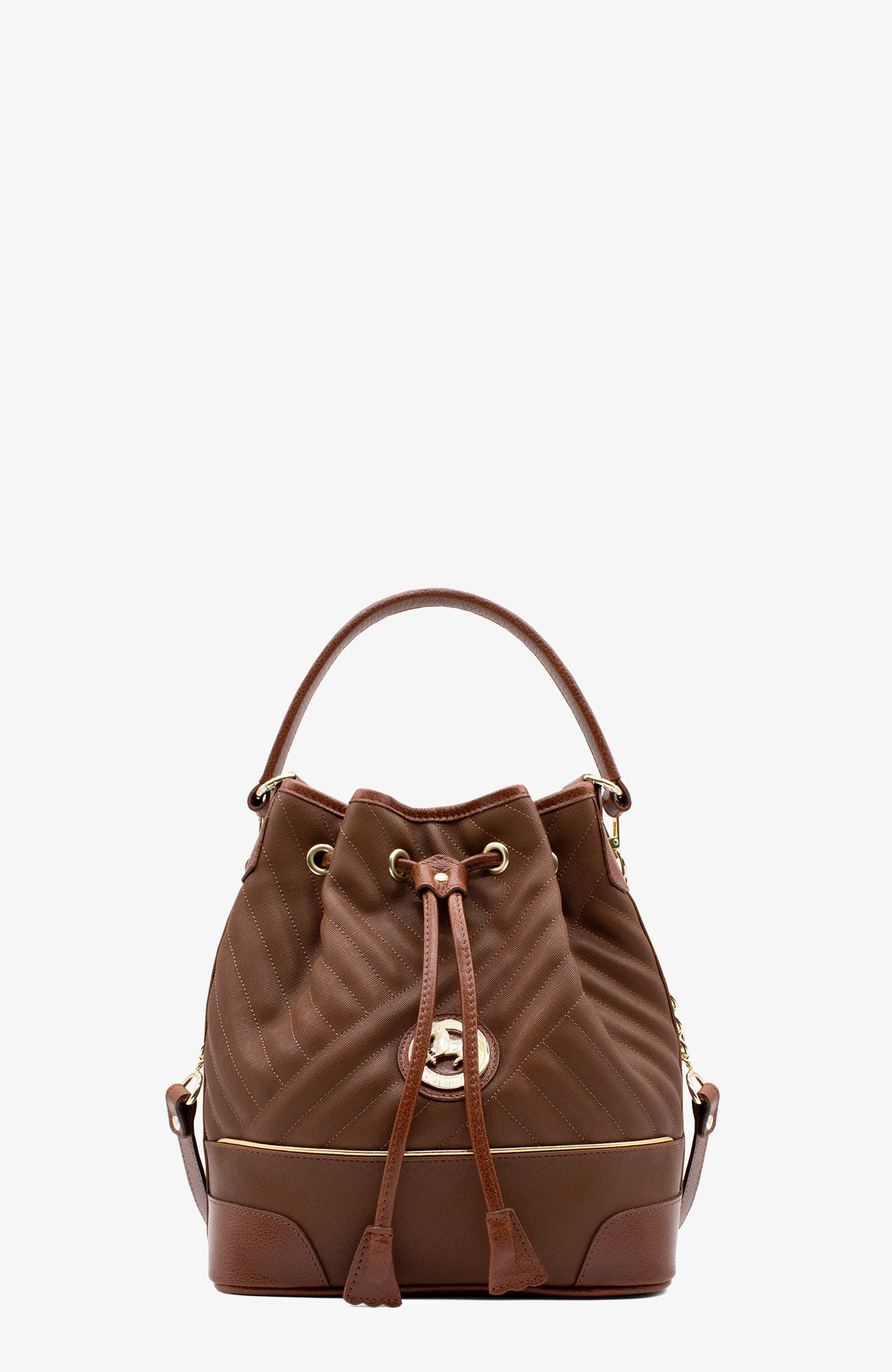 Ciao Bella 281 Bucket Bag, Main, color, Camel Brown