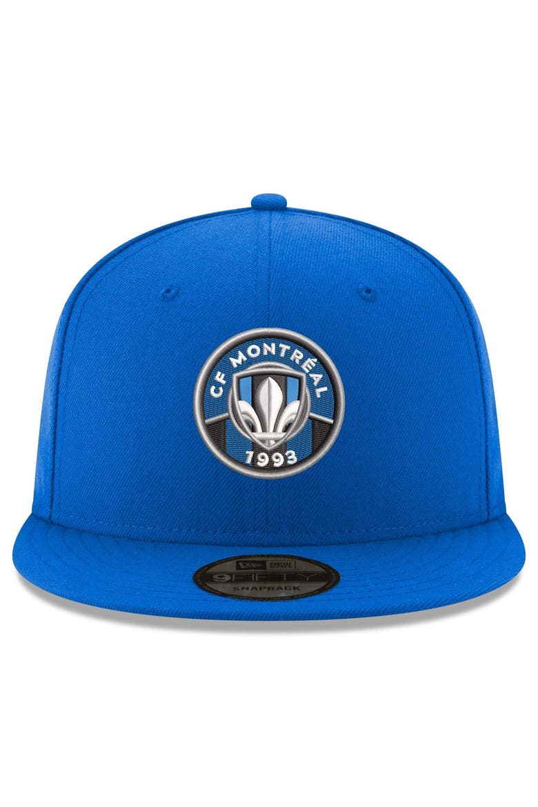 Men's New Era Blue CF Montreal Primary Logo 9FIFTY Snapback Adjustable Hat, Alternate, color, Blue