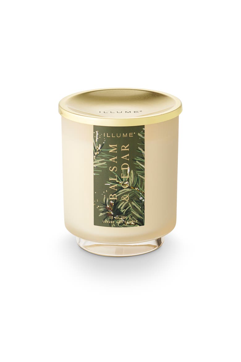 Beautifully Done Seasonal Balsam & Cedar Signature Glass, Main, color, Gold