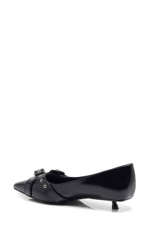 Free People So '90s Pointed Toe Kitten Heel Pump In Black