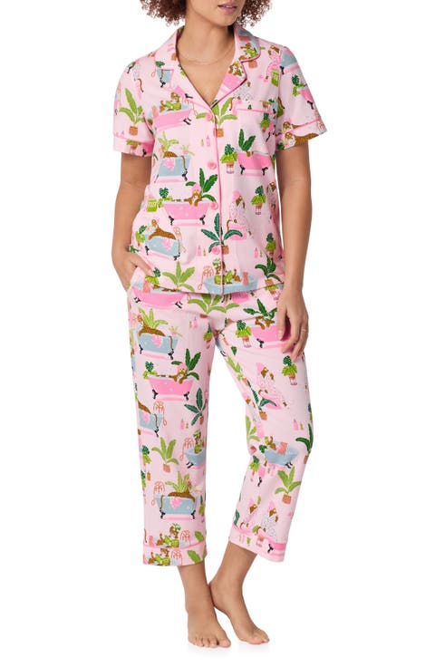 Stretch Cotton Jersey Pajamas (Regular 
Plus)