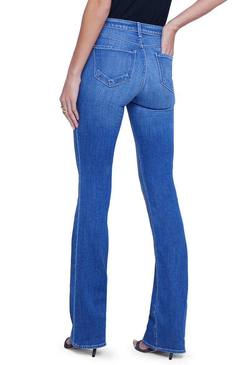 Selma High Waist Sleek Baby Bootcut Jeans, Alternate, color, BORDELLO