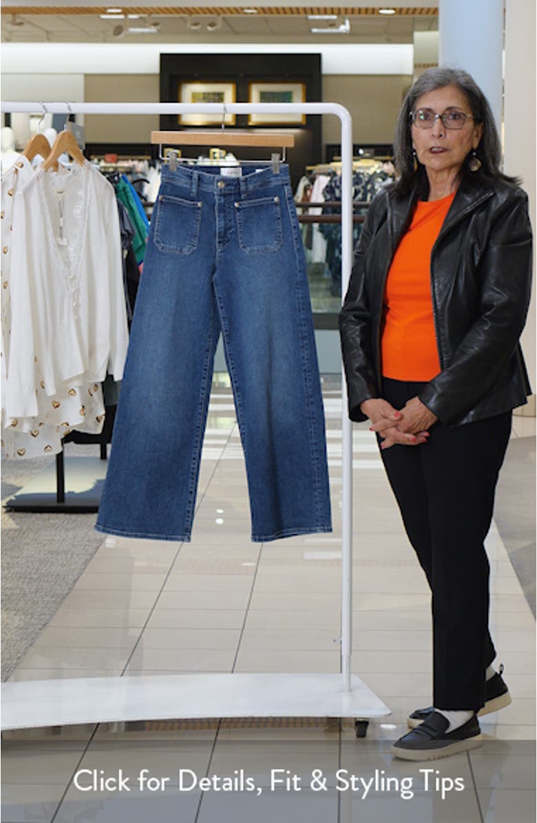 Le Slim Palazzo Crop Wide Leg Jeans, sales video thumbnail