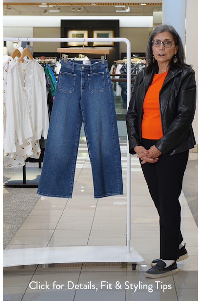 Le Slim Palazzo Crop Wide Leg Jeans video