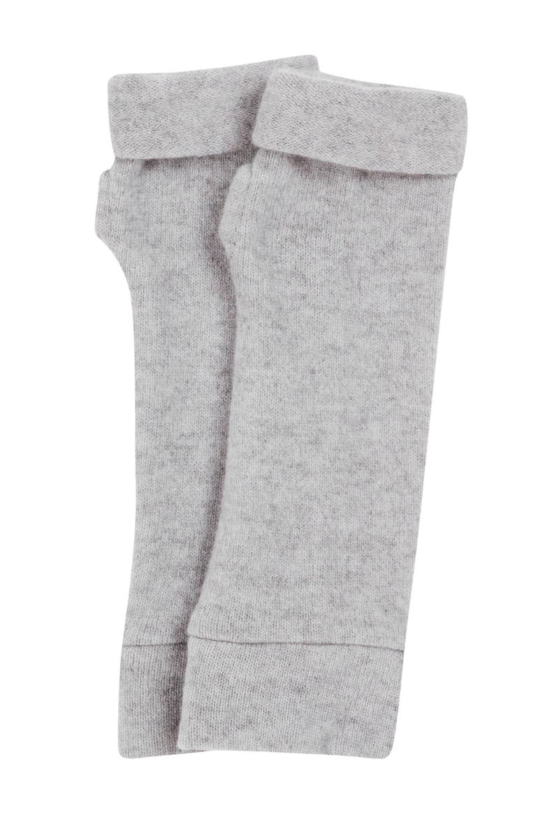 Cashmere Fingerless Gloves, Alternate, color, Light Grey