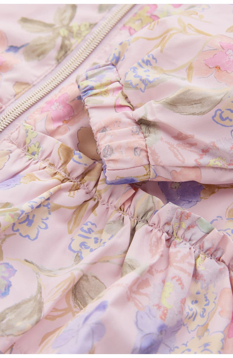 NEXT Kids' Floral Water Resistant Hooded Jacket, Alternate, color, Pink