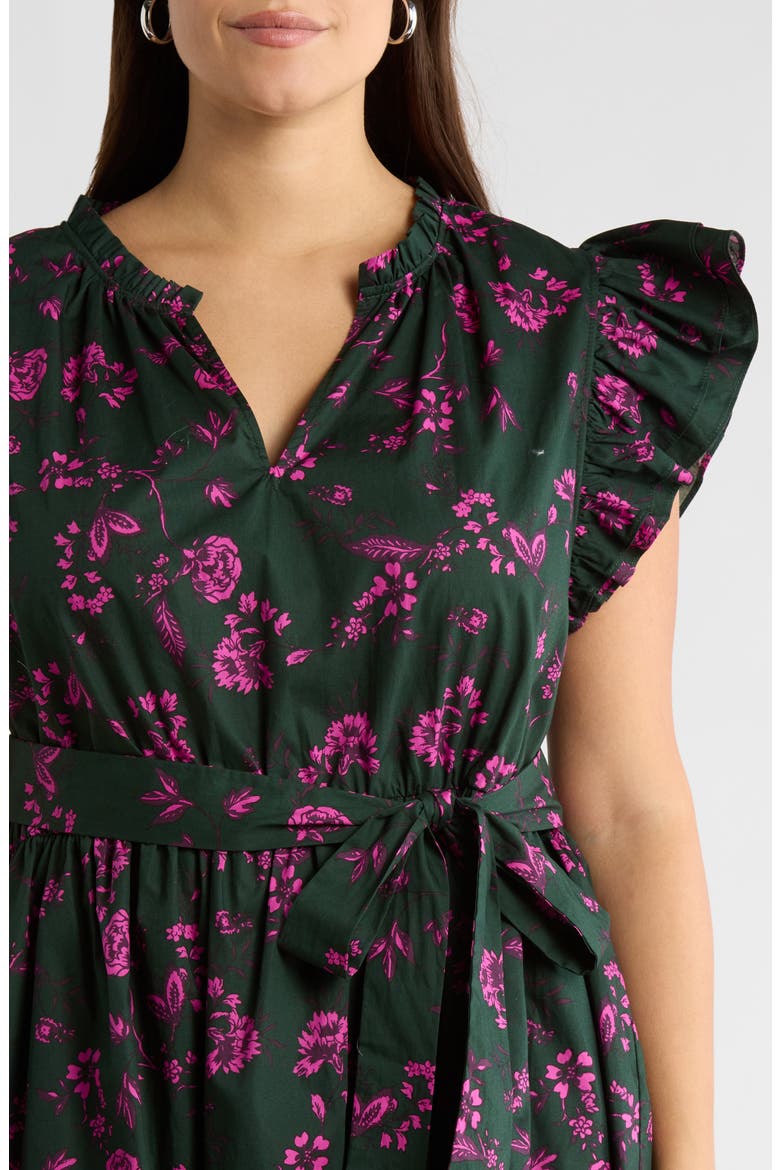 Close To You Marisol Tiered Dress, Alternate, color, FOREST-PINK