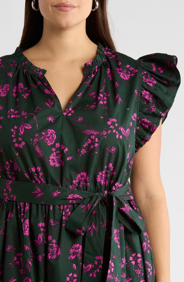 SUGARLIPS Close To You Marisol Tiered Dress, Alternate, color, Forest-Pink