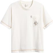 CHÉ Daisel Embroidered Appliqué Relaxed Cotton T-Shirt