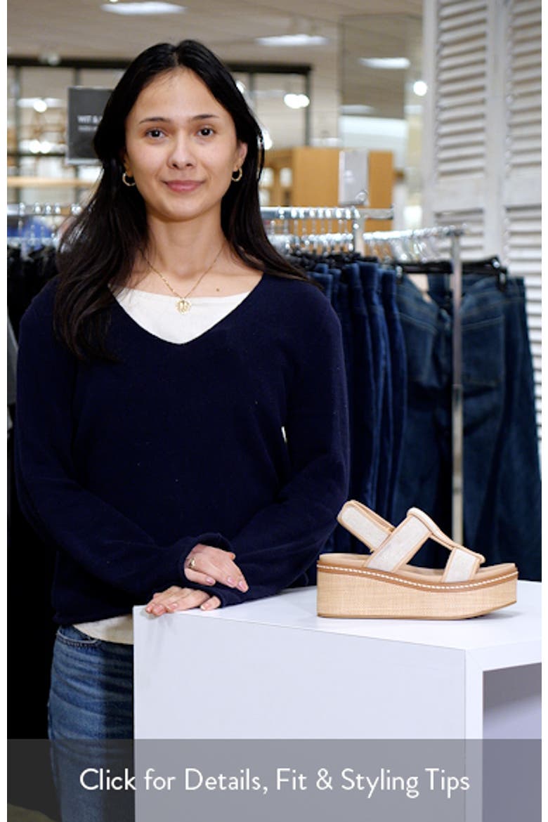Swell Raffia Platform Wedge Sandal video