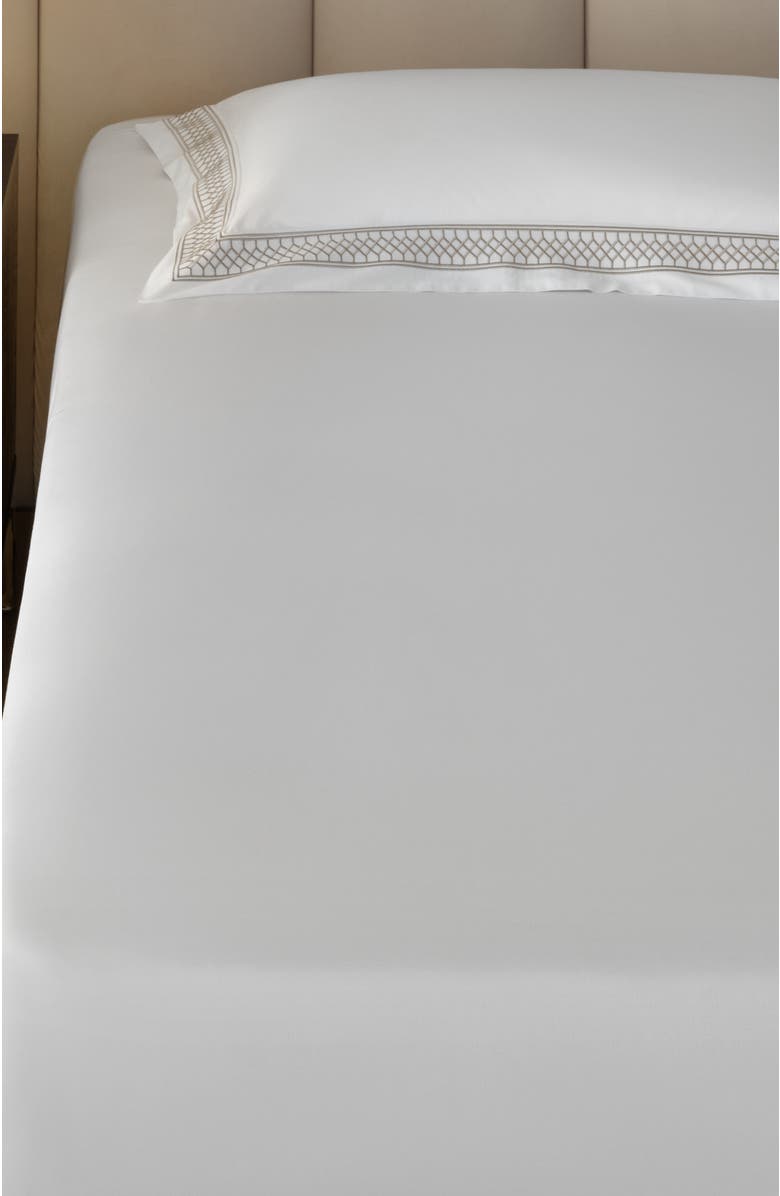 Togas Persephone flat sheet, Alternate, color, White