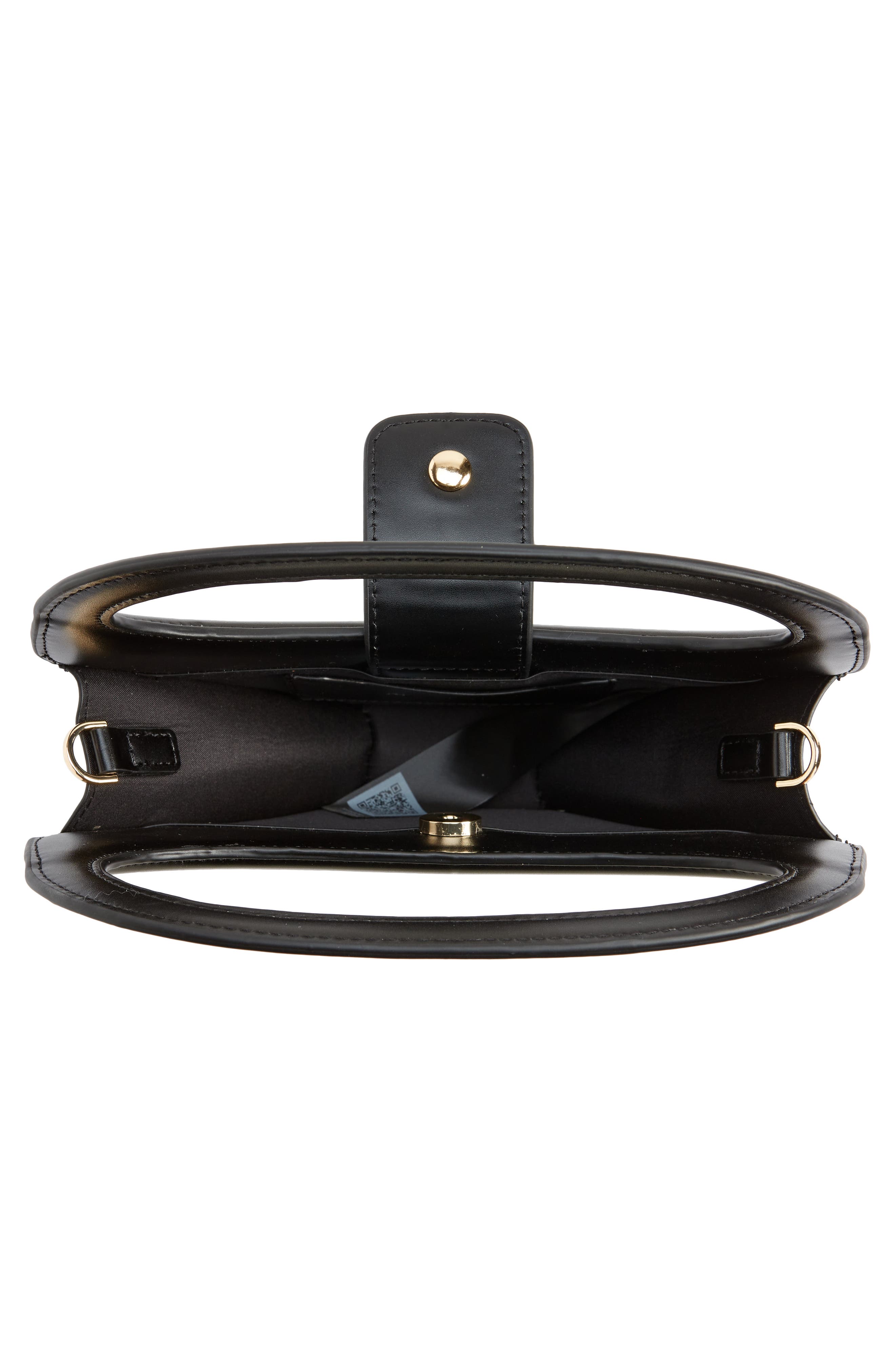 Topshop Frankie Triangle Faux Leather Crossbody Bag, Alternate, color, 